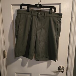 Jachs Olive Flat Front Men's Shorts